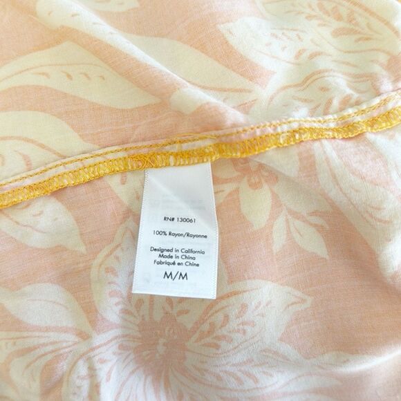 L Space Jenevieve Yellow Floral Maxi Dress Boho Tropical Hawaiian Beach Dress - Picture 14 of 15